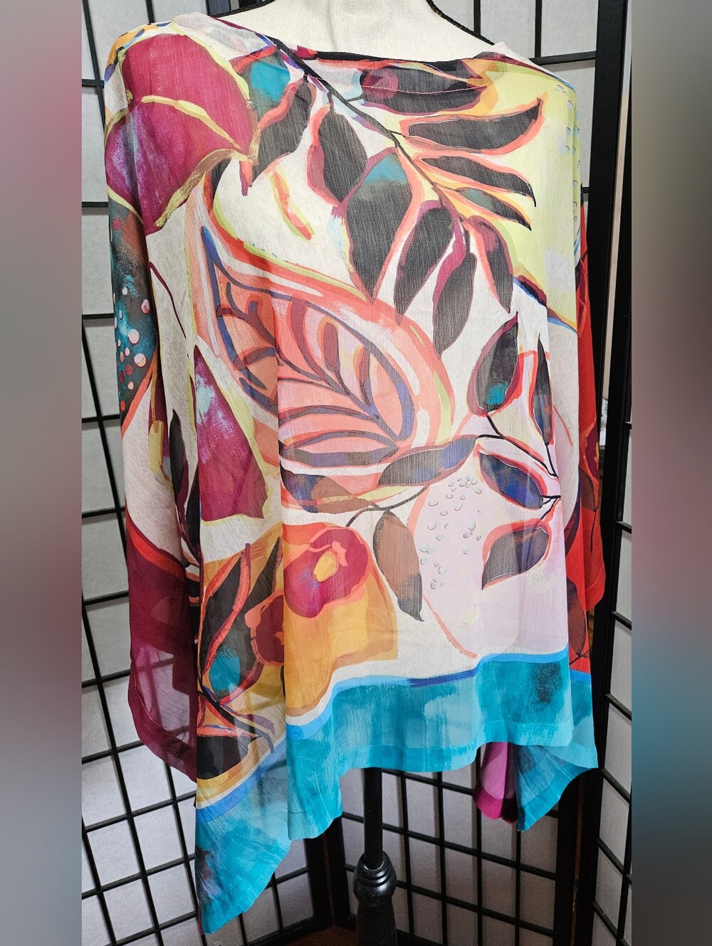 NWT Chico's L/XL Harvest Artisan Poncho